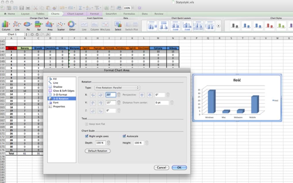 microsft excel for mac